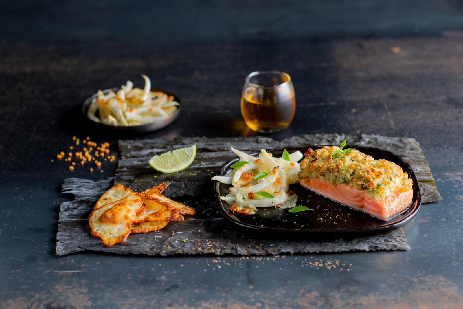 saumon-a-la-mozzarella-et-au-fenouil